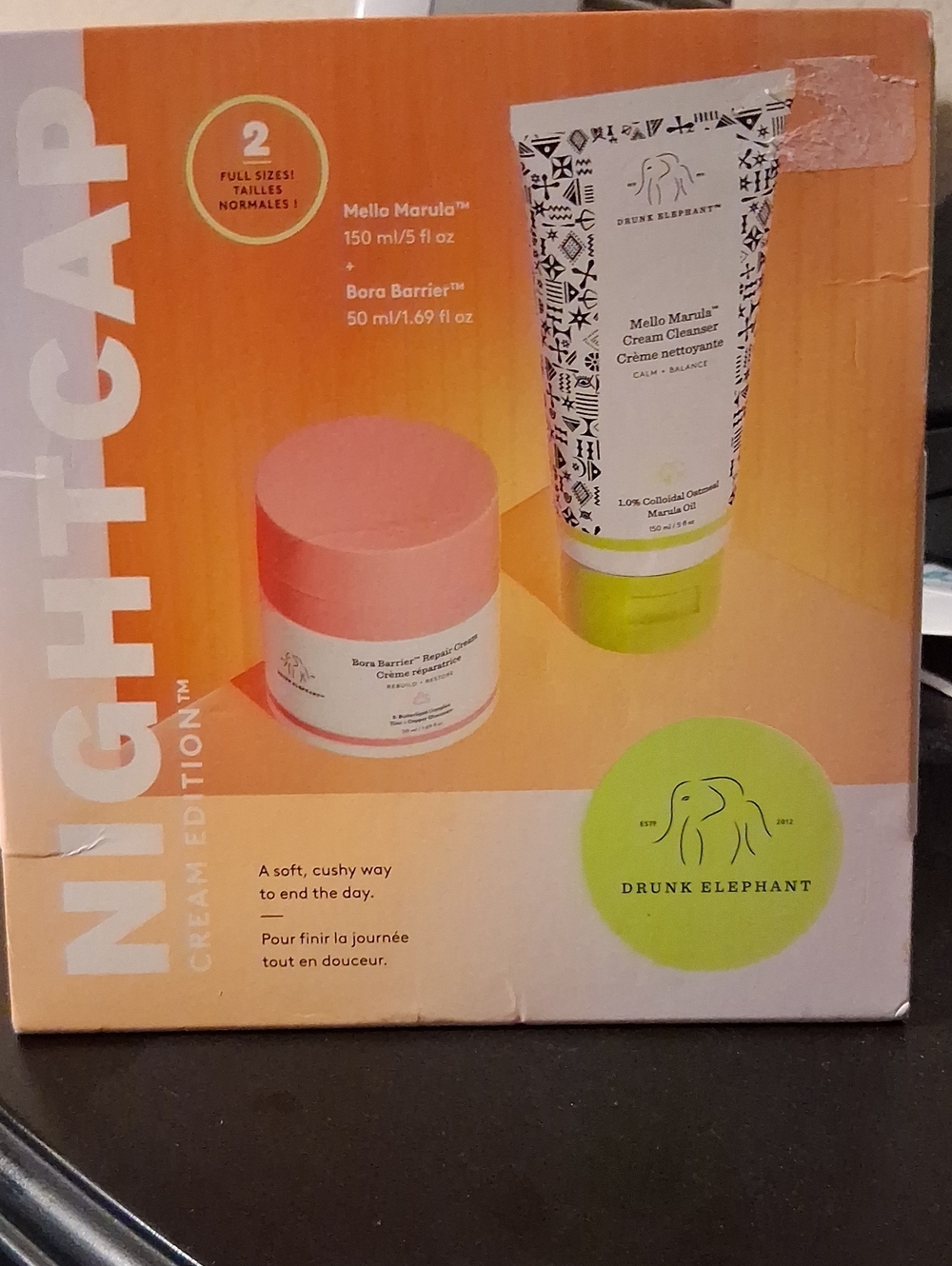 BNIB Drunk Elephant Nightcap Cream Edition Ft. Cream Cleanser/Repair Cream